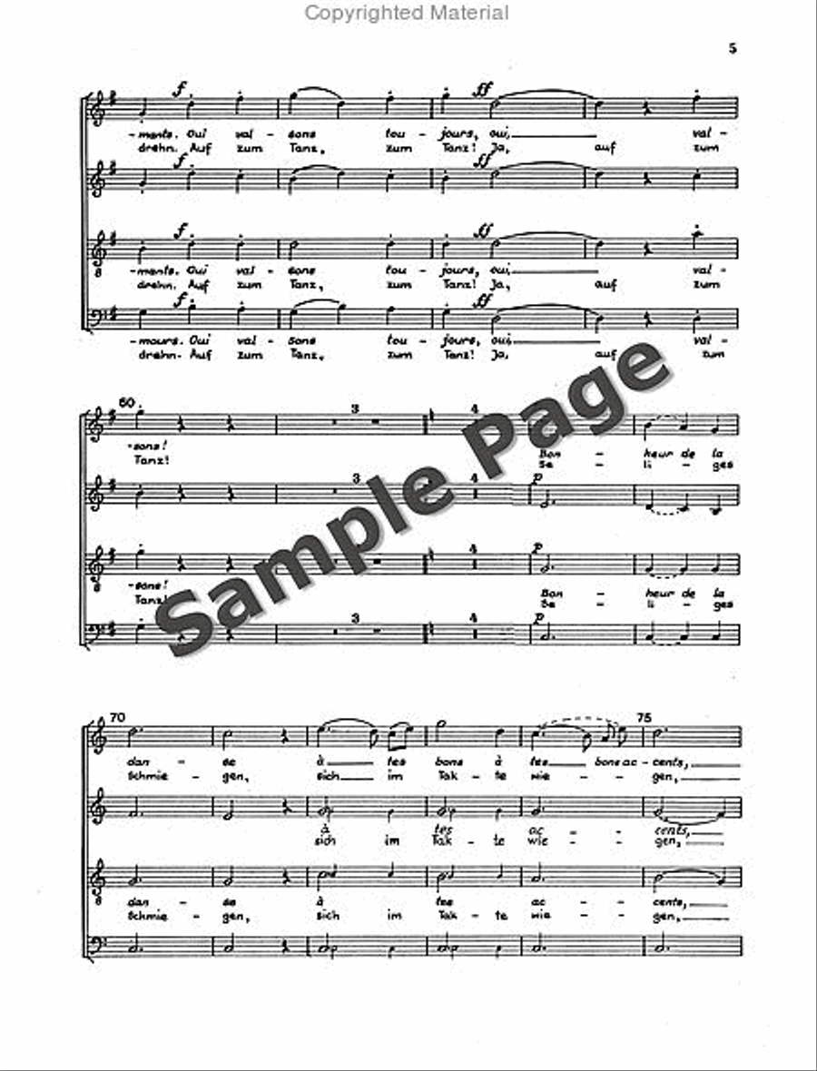 Waltz with Chorus 4-Part scores gallery preview page 6
