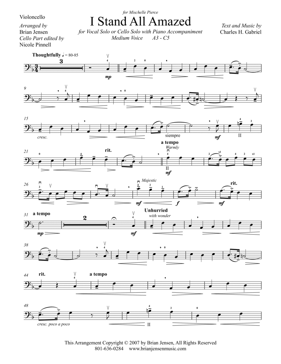I Stand All Amazed Small Ensemble scores gallery preview page 1
