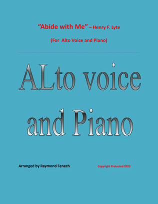 Abide with Me - Alto Voice and Piano