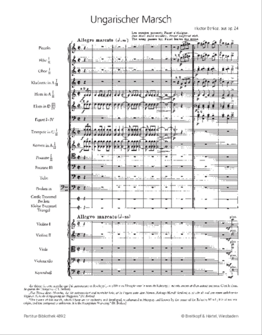 Marche Hongroise from “La Damnation de Faust” op. 24 Orchestra scores gallery preview page 2