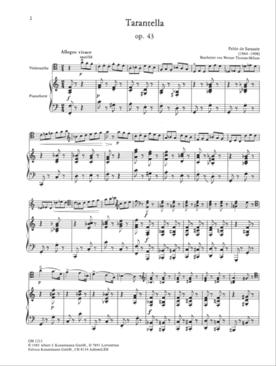 Tarantella Piano scores gallery preview page 2