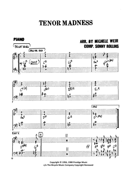 Tenor Madness image number null
