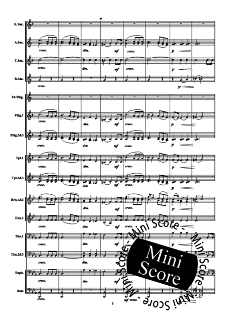 Notturno Fanfare Band scores gallery preview page 7