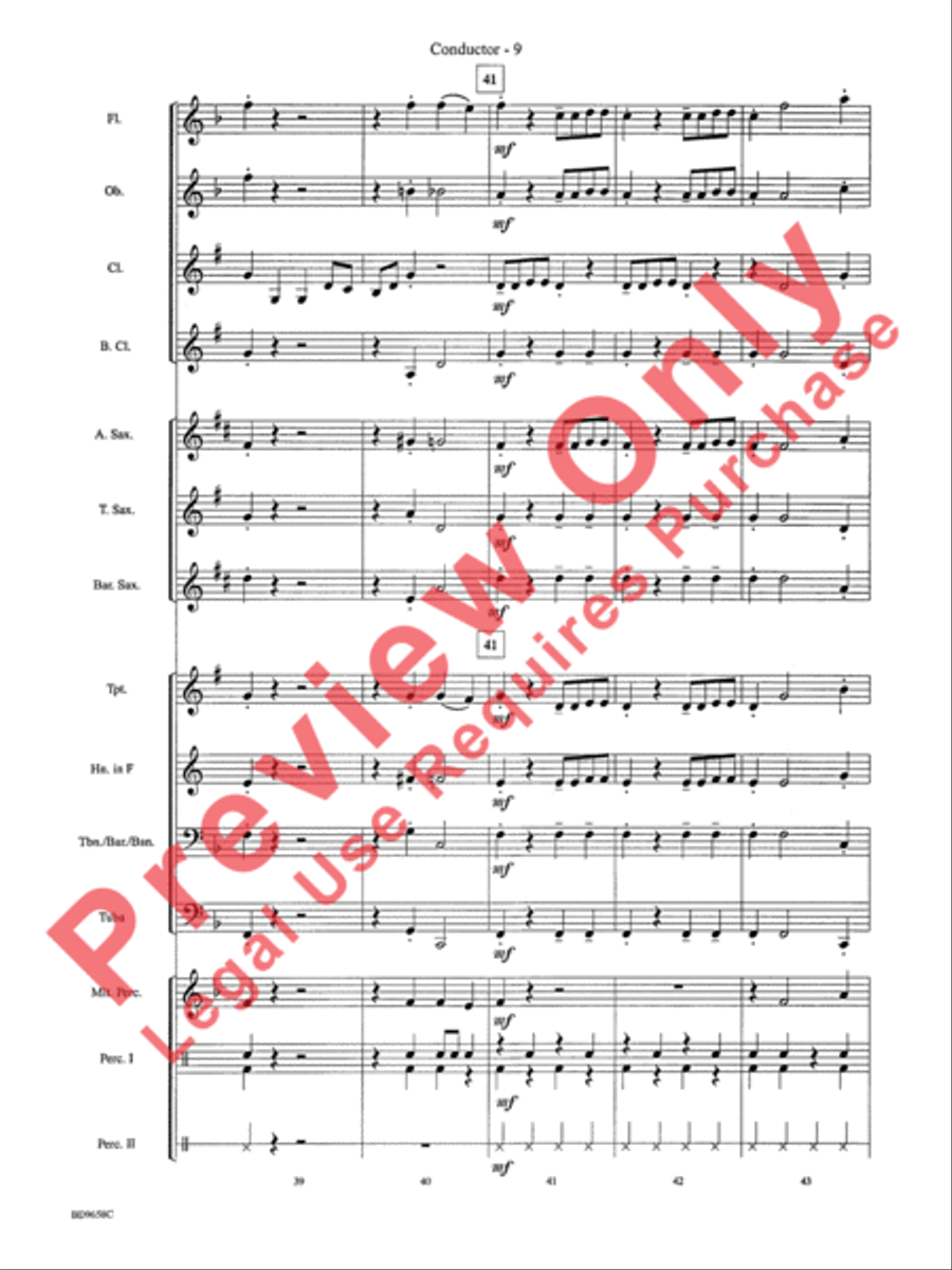 Clarinet Jive Concert Band scores gallery preview page 12