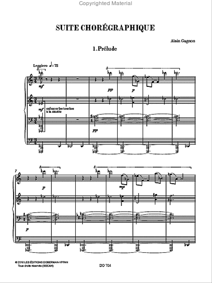 Suite chorégraphique Piano Solo scores gallery preview page 2