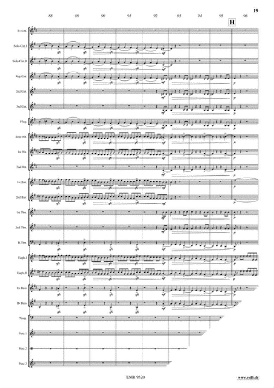Russian Easter Festival Brass Band scores gallery preview page 19