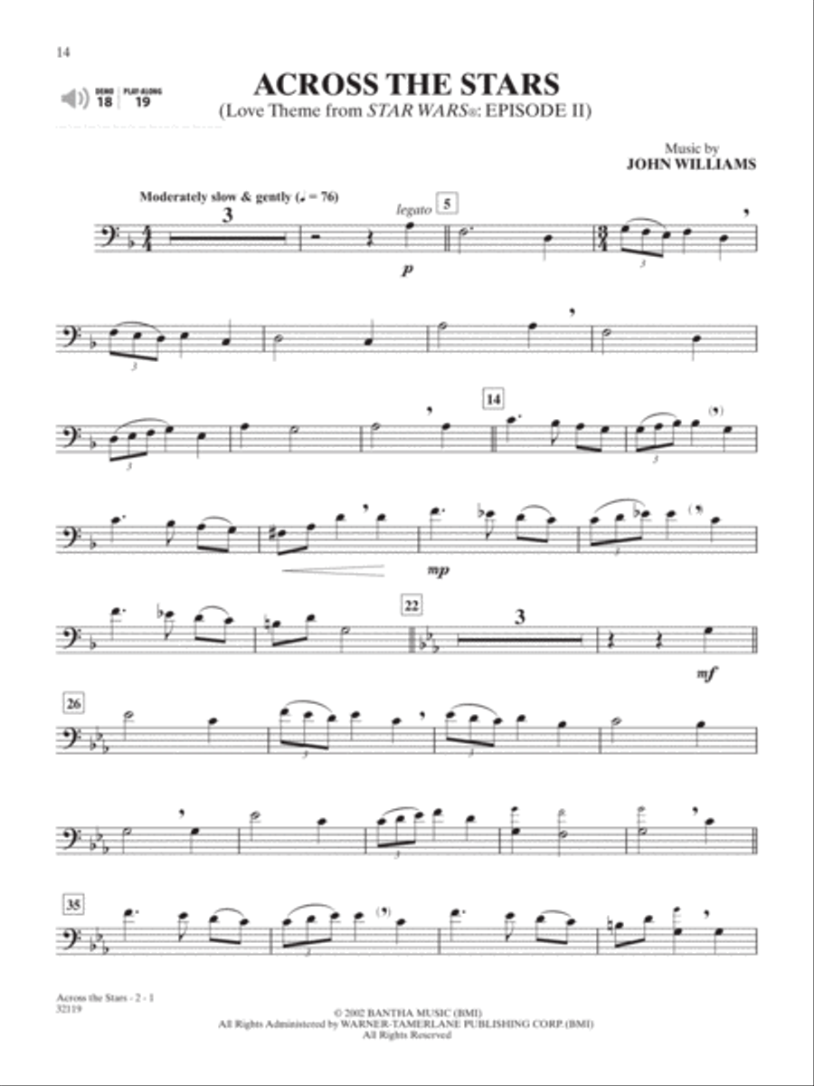 Star Wars I-VI Instrumental Solos - Trombone Trombone Solo scores gallery preview page 3