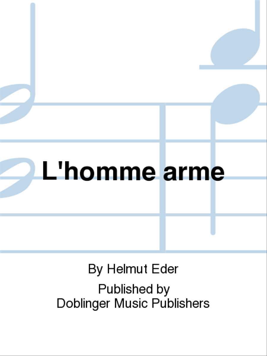 L'homme arme Study Score scores gallery preview page 1