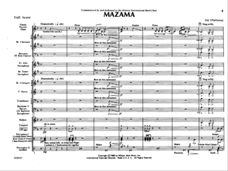 Mazama Concert Band scores gallery preview page 2