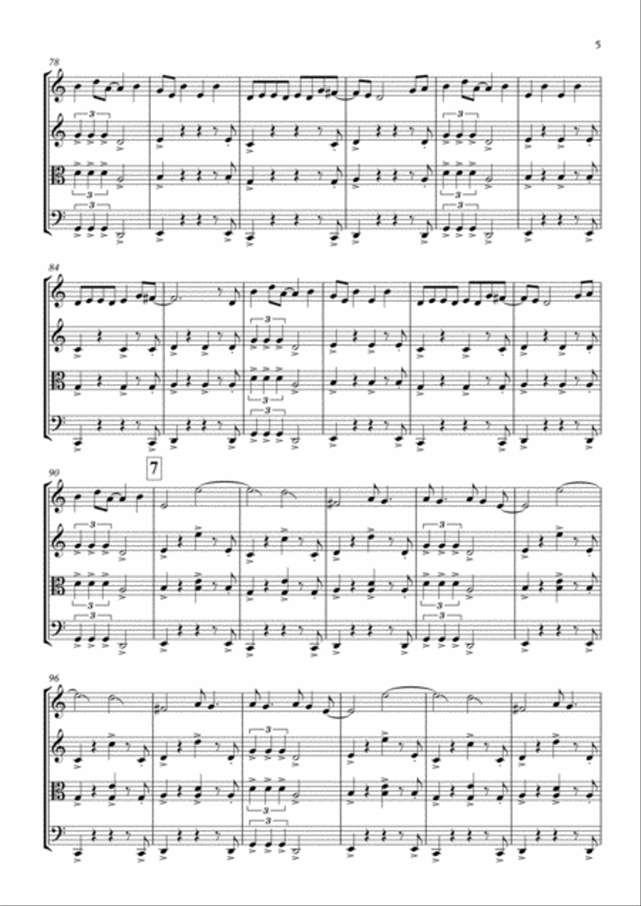 I Knew You Were Trouble String Quartet scores gallery preview page 6