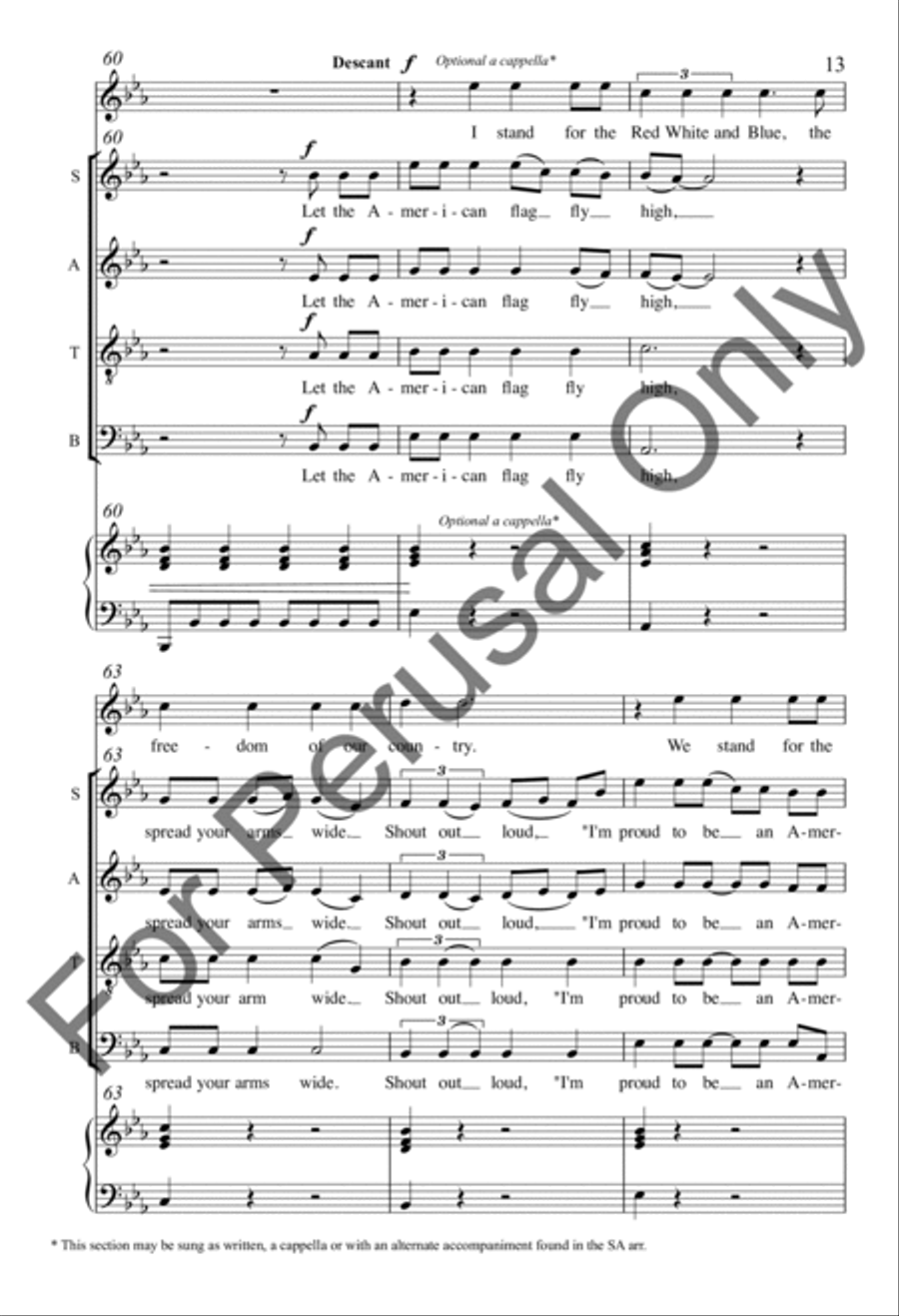 American Flag American Flag 4-Part scores gallery preview page 12