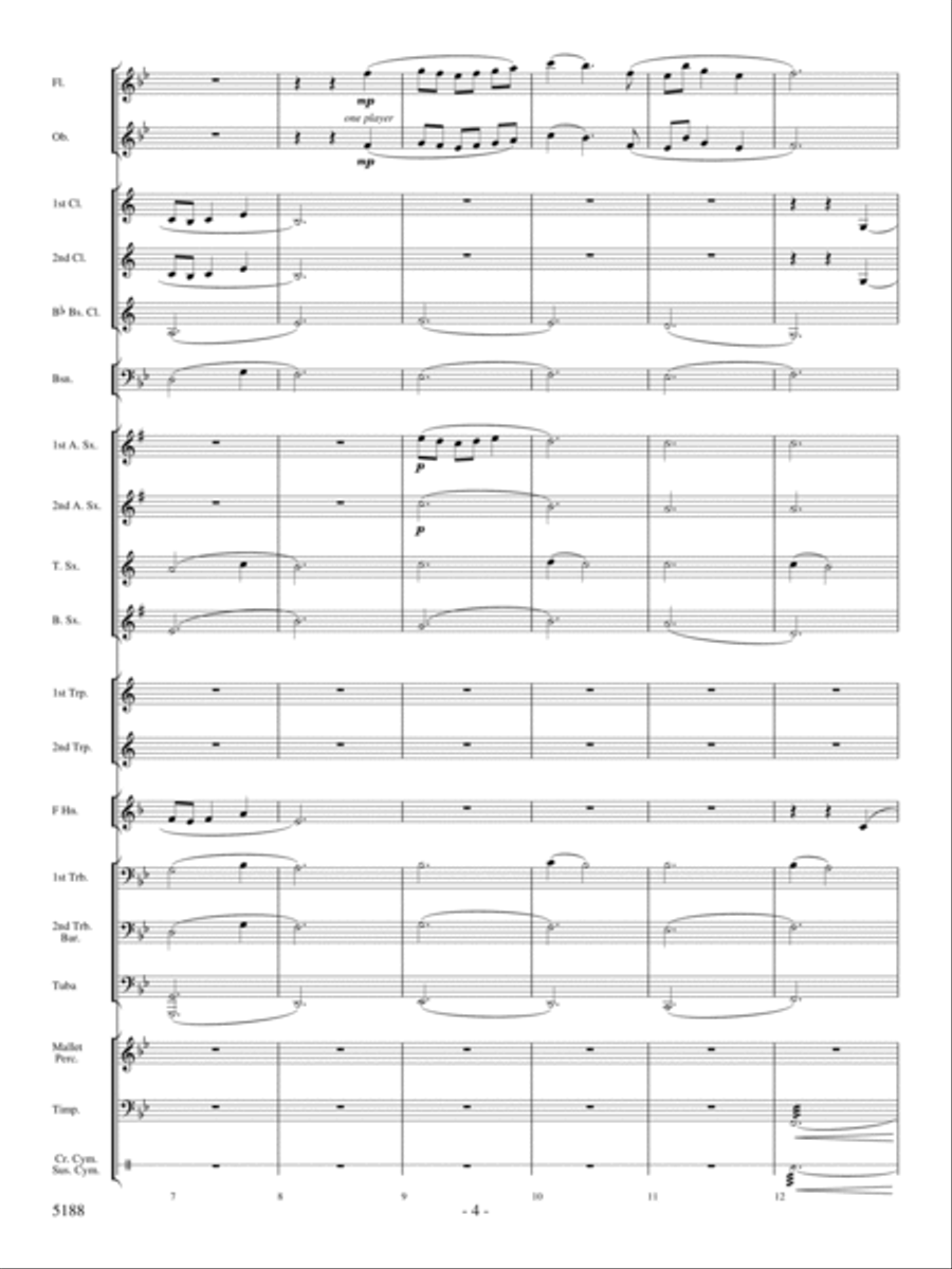 A Song of Hope A Song of Hope Concert Band scores gallery preview page 3