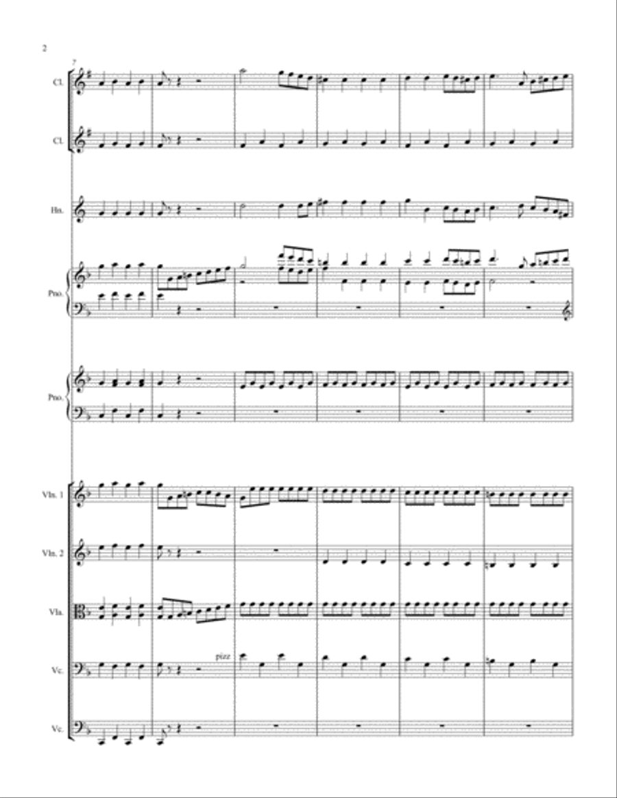 Kuhlau: Sonatina Op 55, No. 1 Chamber Orchestra scores gallery preview page 3