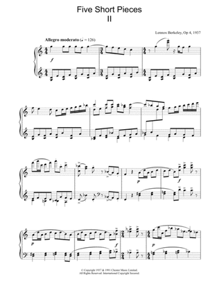Five Short Pieces, No. 2, Op. 4
