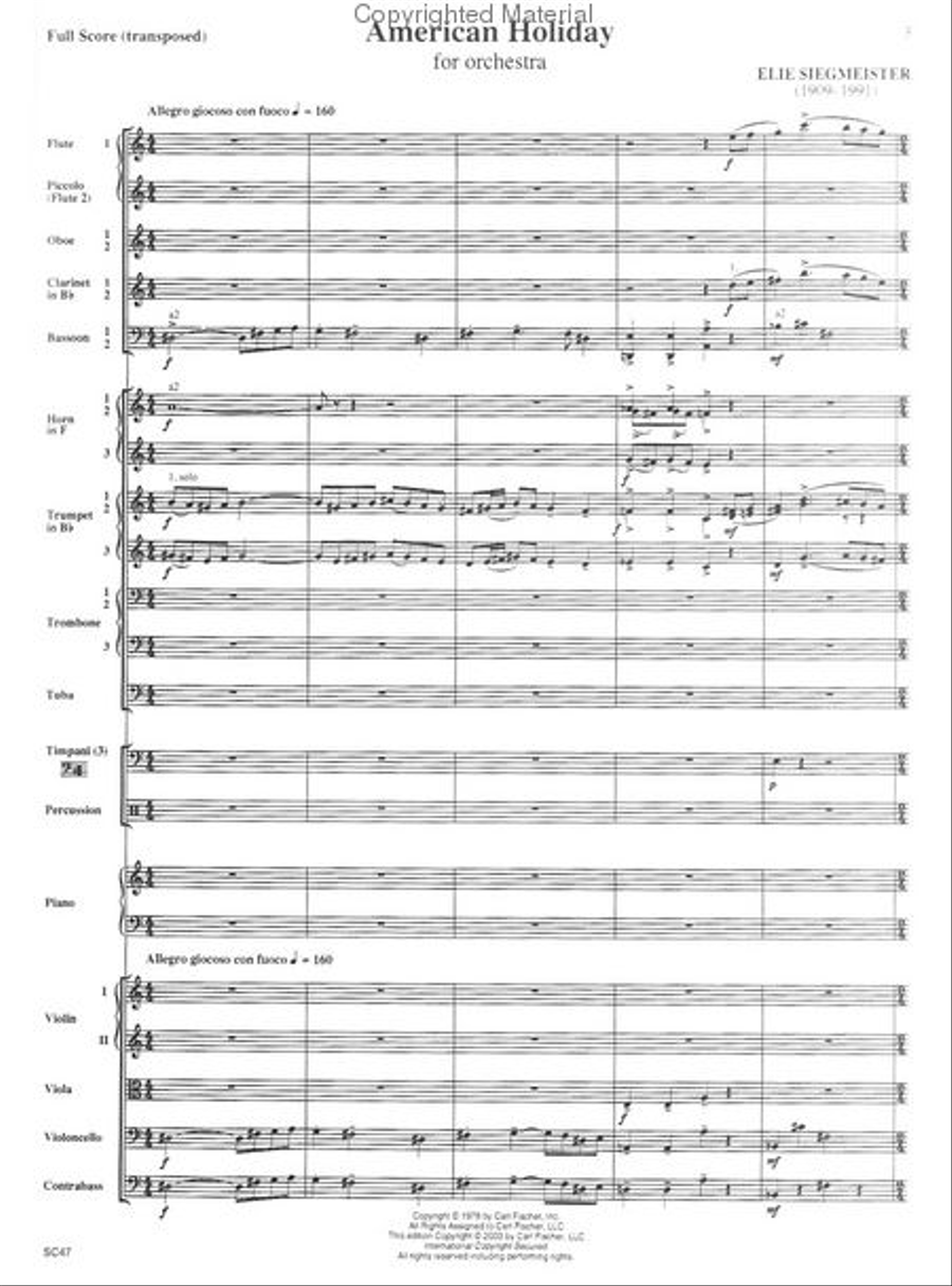 American Holiday Orchestra scores gallery preview page 2