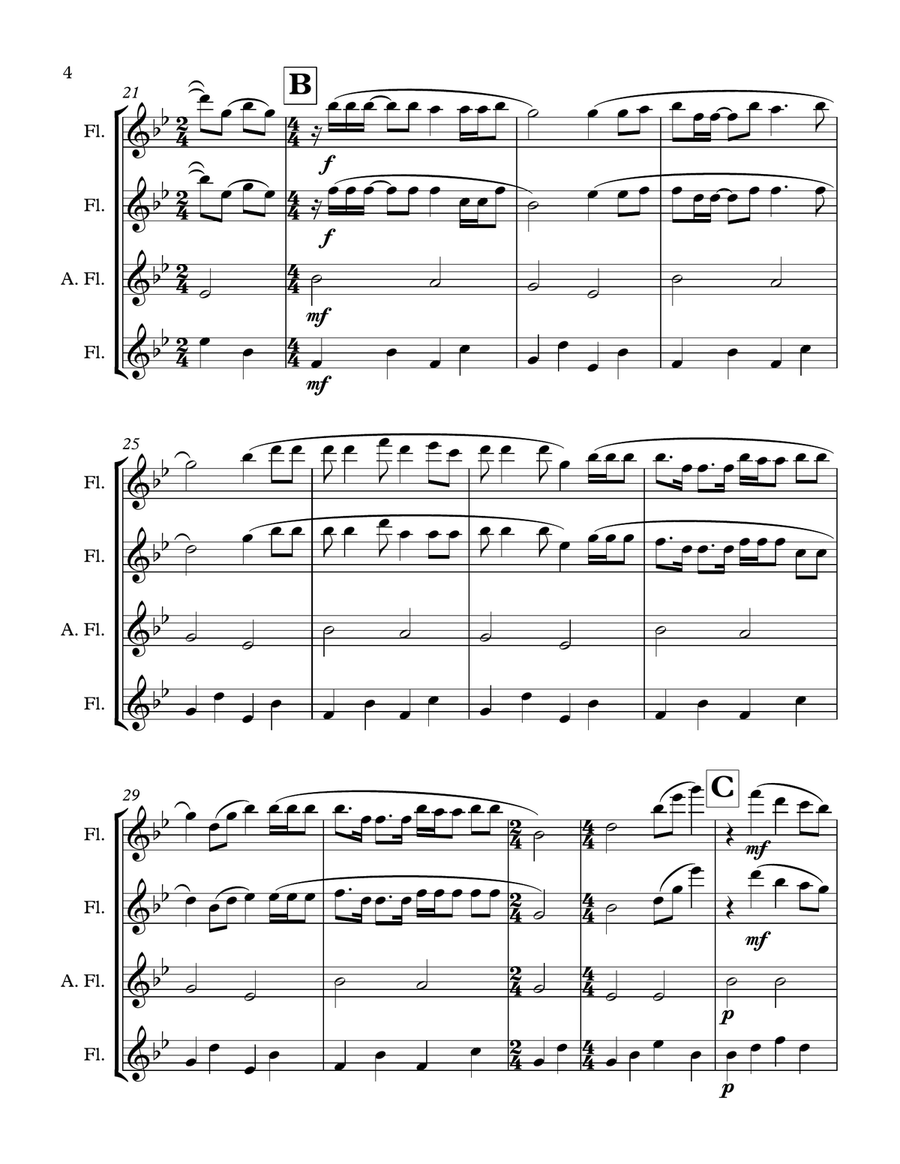 Someone Like You Woodwind Ensemble scores gallery preview page 4