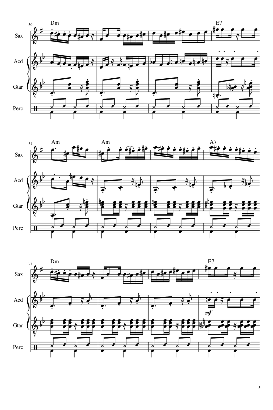 Mahalageasca Concert Band scores gallery preview page 3