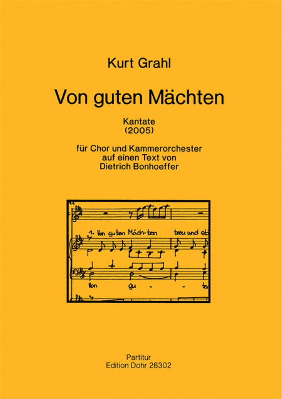 Von guten Mächten für Chor und Kammerorchester (2005) -Kantate auf einen Text von Dietrich Bonhoeffer- 4-Part scores gallery preview page 1