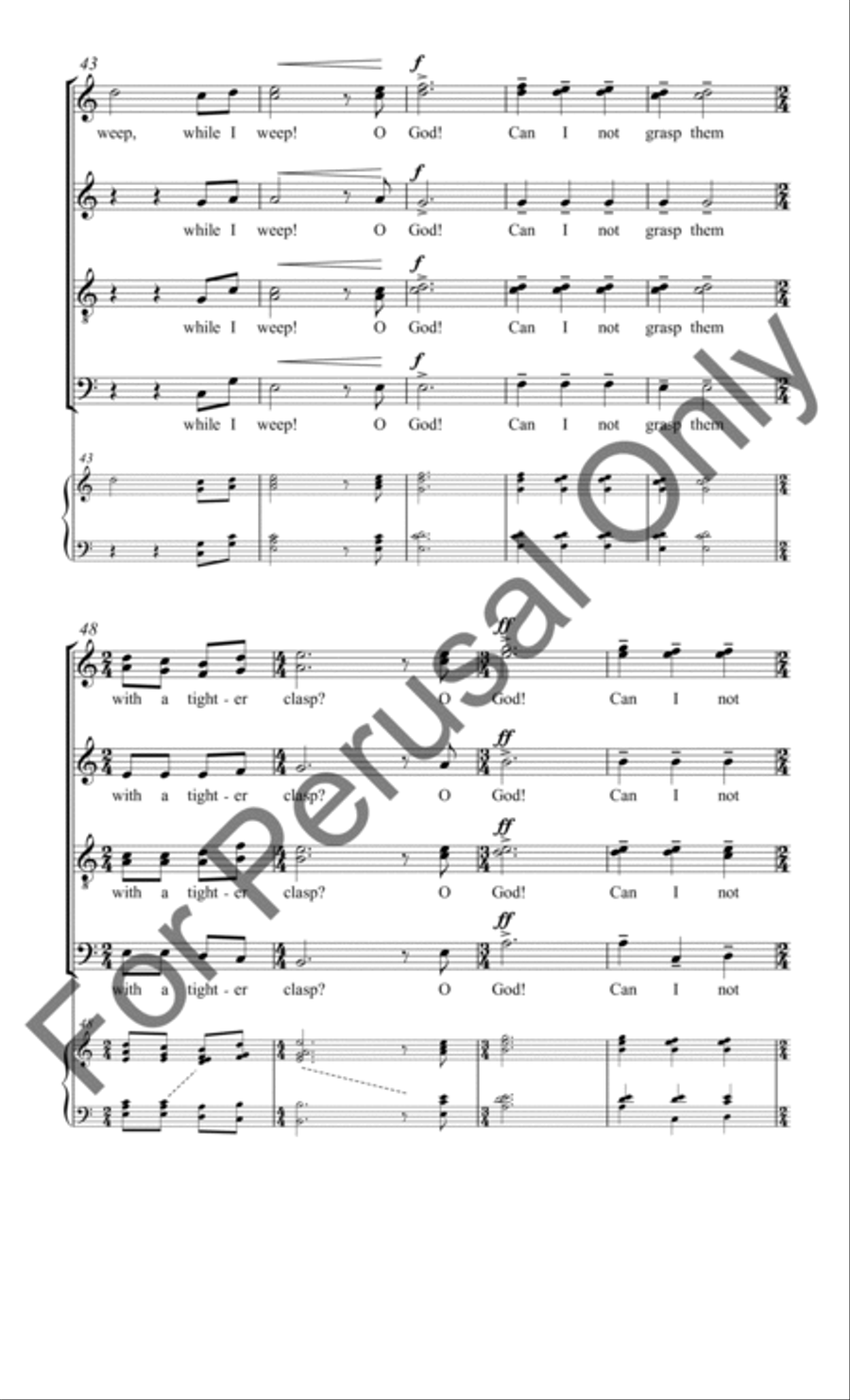A Dream Within a Dream 4-Part scores gallery preview page 8