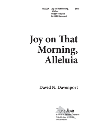 Book cover for Joy on that Morning, Alleluia