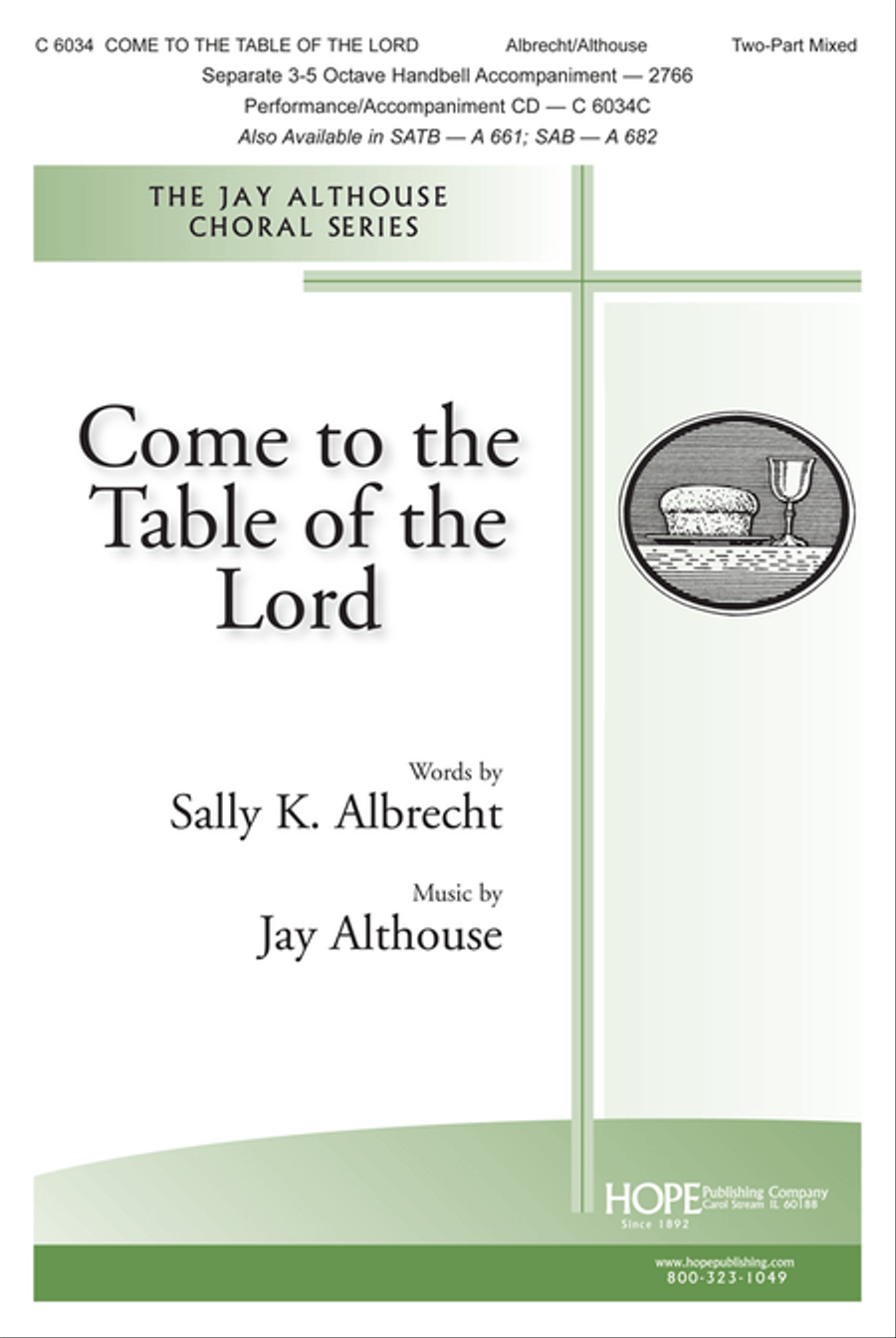Come to the Table of the Lord 2-Part scores gallery preview page 1