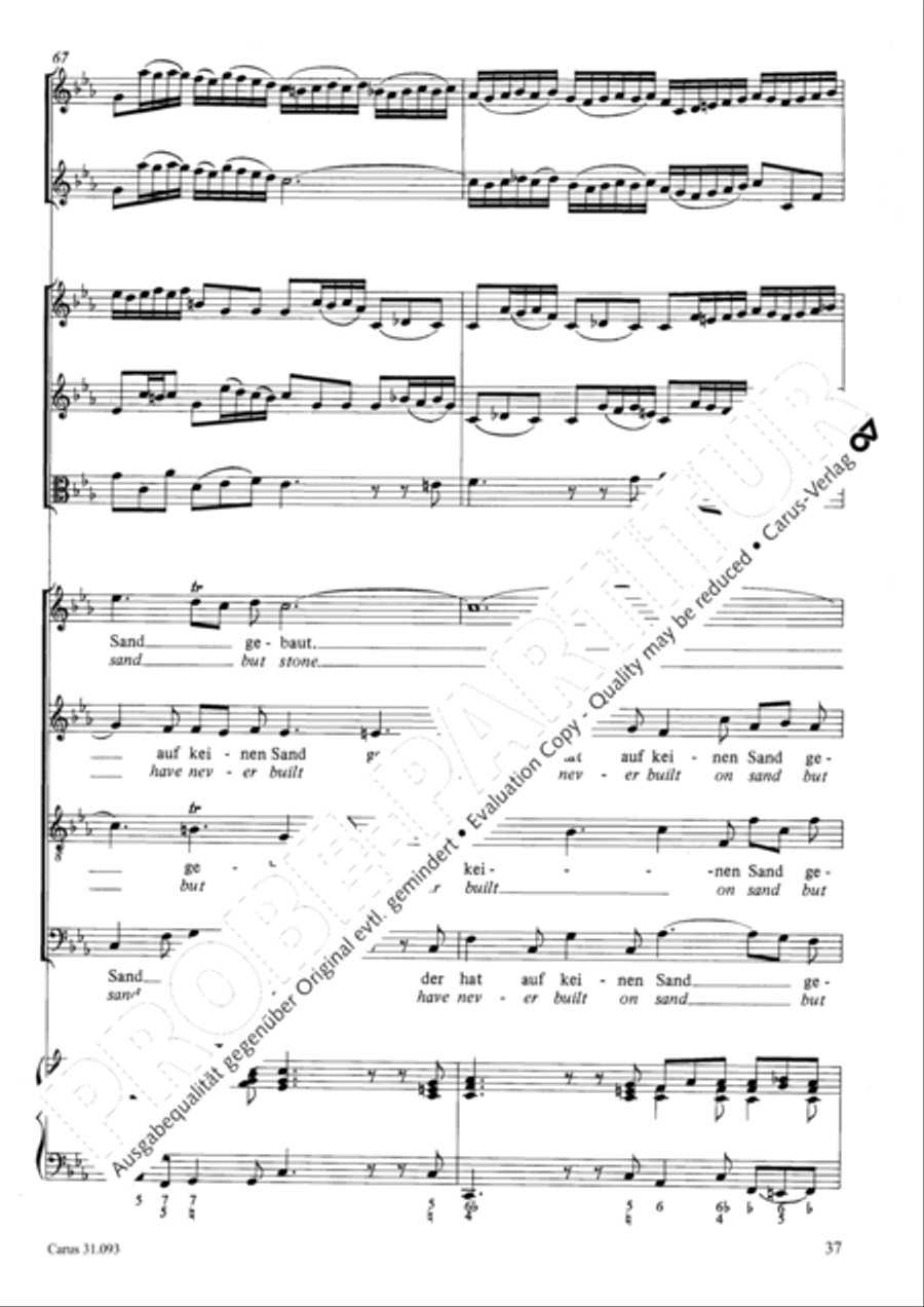 All those who seek God's sov'reign guidance (Wer nur den lieben Gott lasst walten) 4-Part scores gallery preview page 38