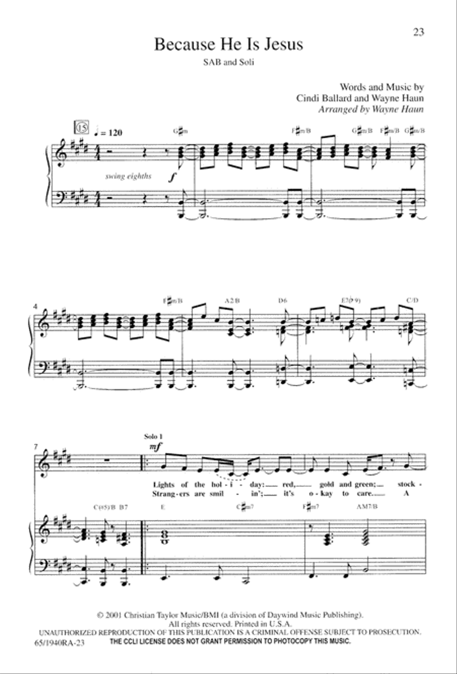 We Will Know Peace 3-Part scores gallery preview page 25