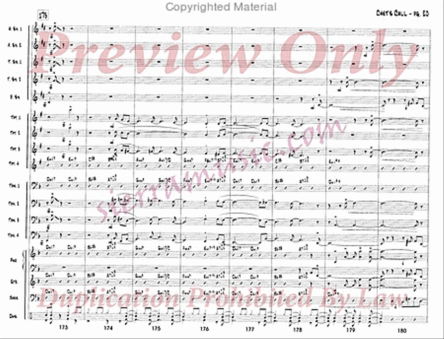 Chet's Call Chet's Call Big Band scores gallery preview page 21