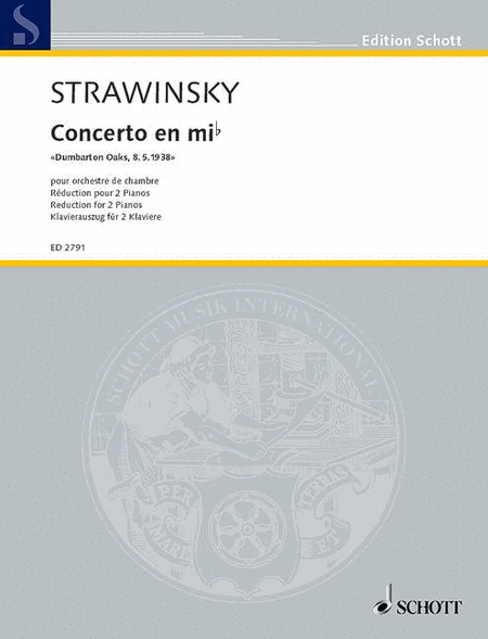 Igor Stravinsky: Concerto in E Flat