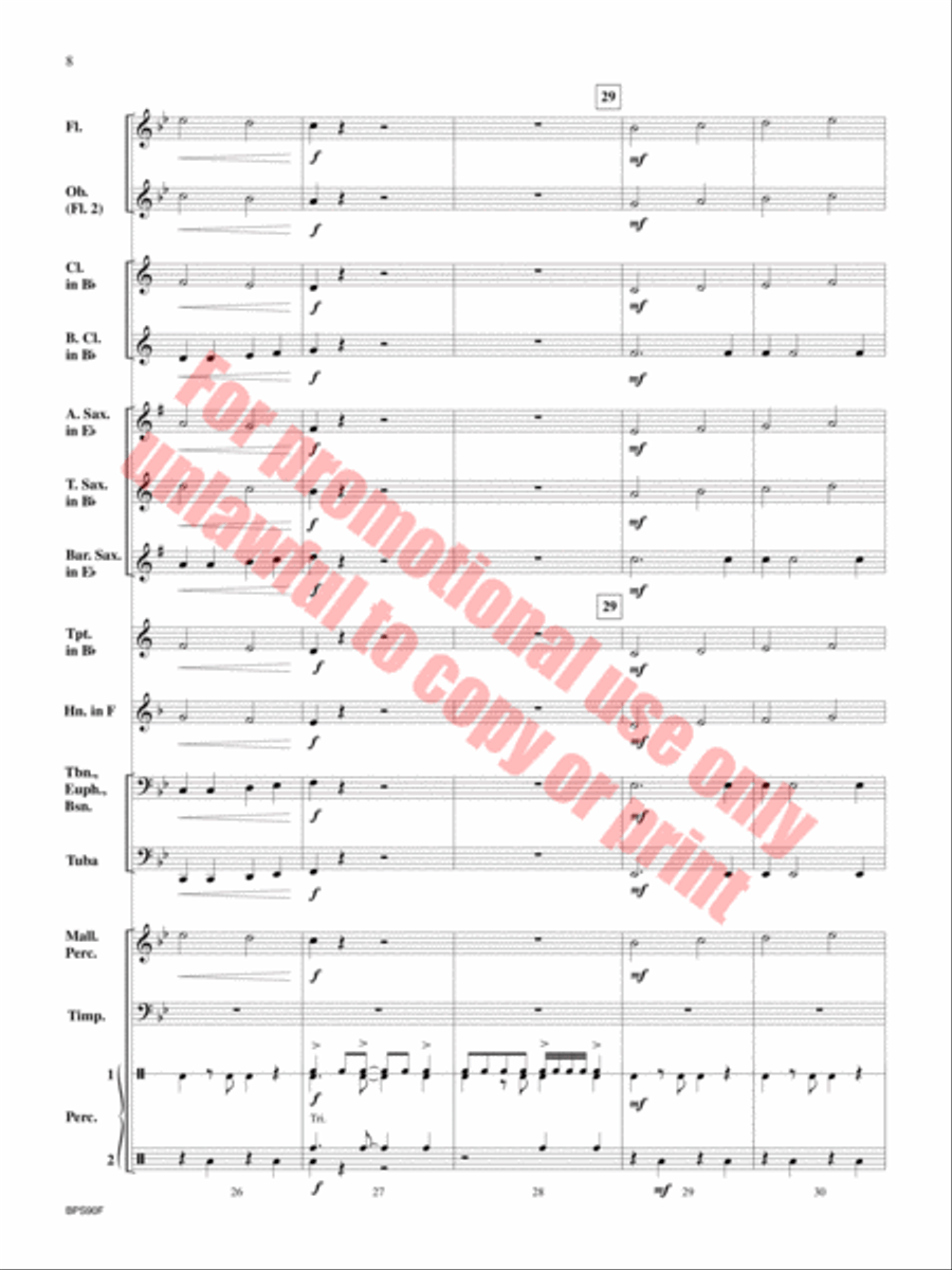 Rock Attack Concert Band scores gallery preview page 9