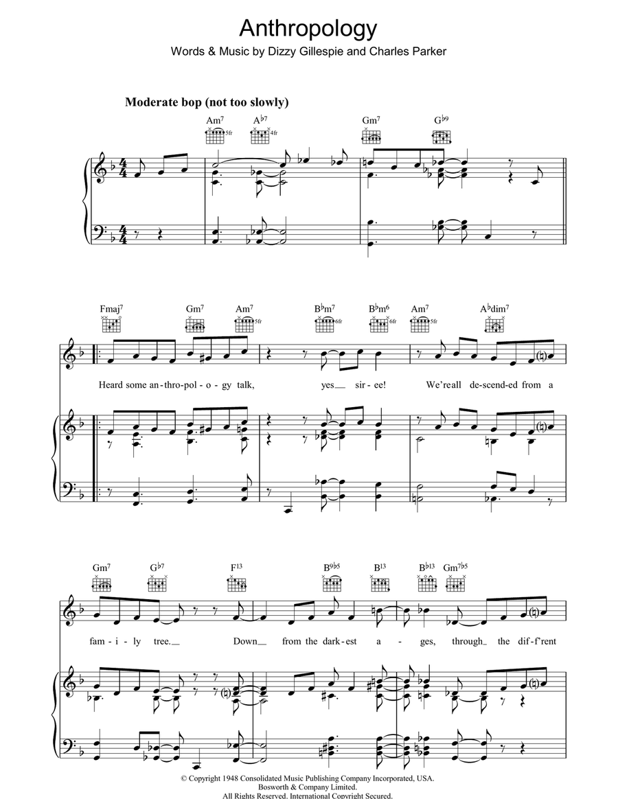 Anthropology Guitar scores gallery preview page 1