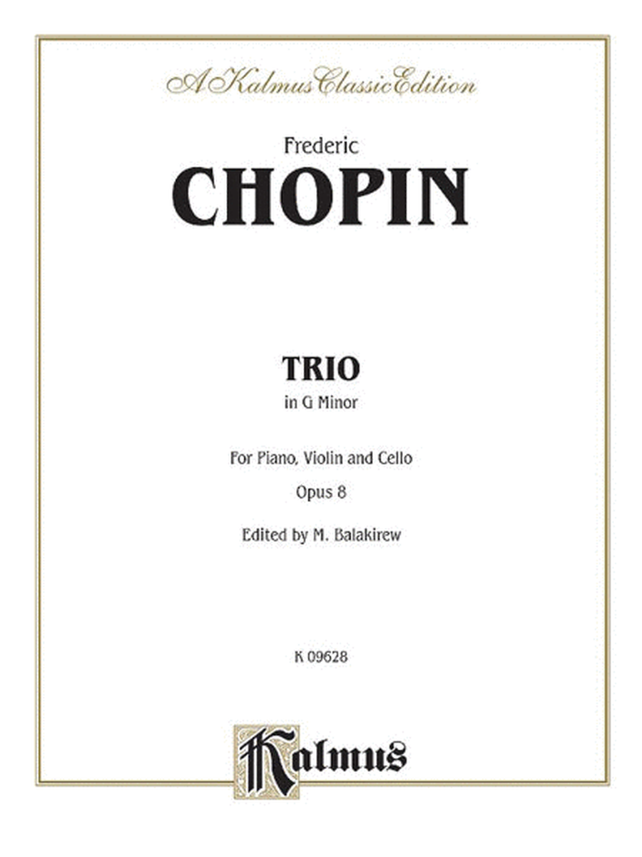 Piano Trio in G Minor, Op. 8