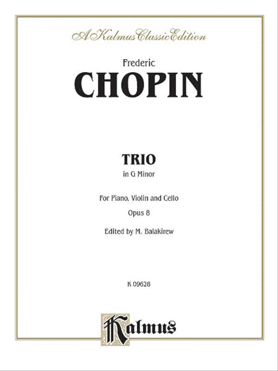 Piano Trio in G Minor, Op. 8