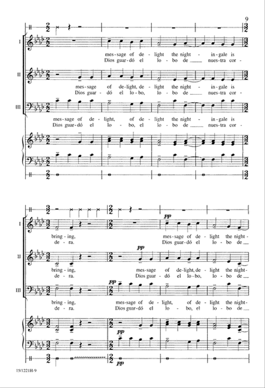 Ríu, Ríu, Chíu 3-Part scores gallery preview page 10