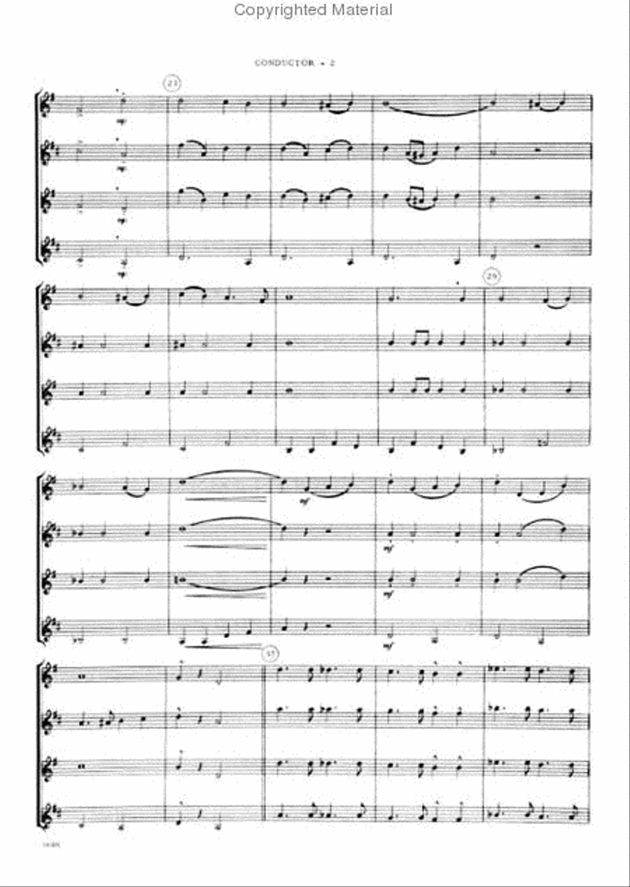 Stars And Stripes Forever Saxophone Quartet scores gallery preview page 3