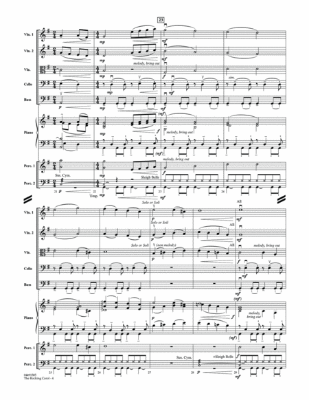 The Rocking Carol - Conductor Score (Full Score)