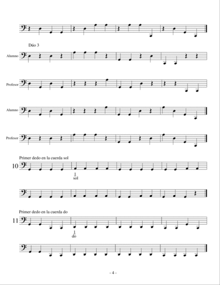 25 Cello Pizzicato Lessons for Beginners. Cello Solo scores gallery preview page 4