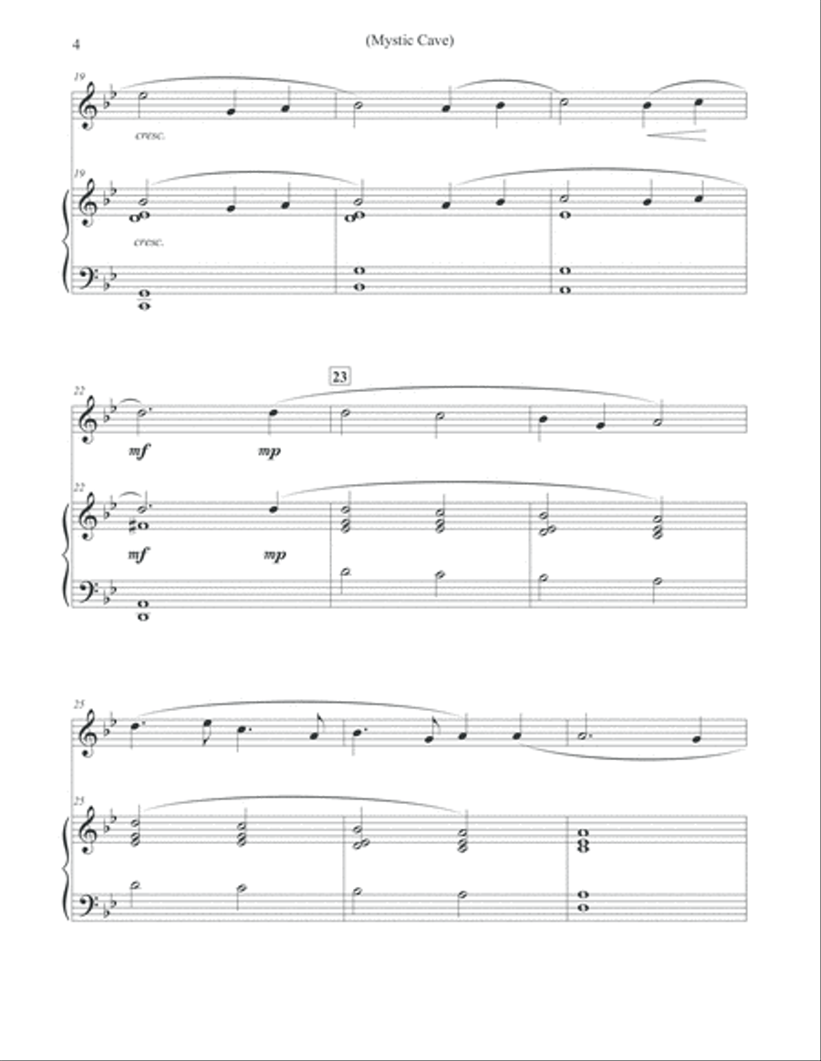 Mystic Cave - Flute & Piano Flute Solo scores gallery preview page 4