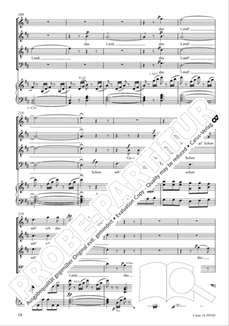 Calm Sea and Prosperous Voyage 4-Part scores gallery preview page 19