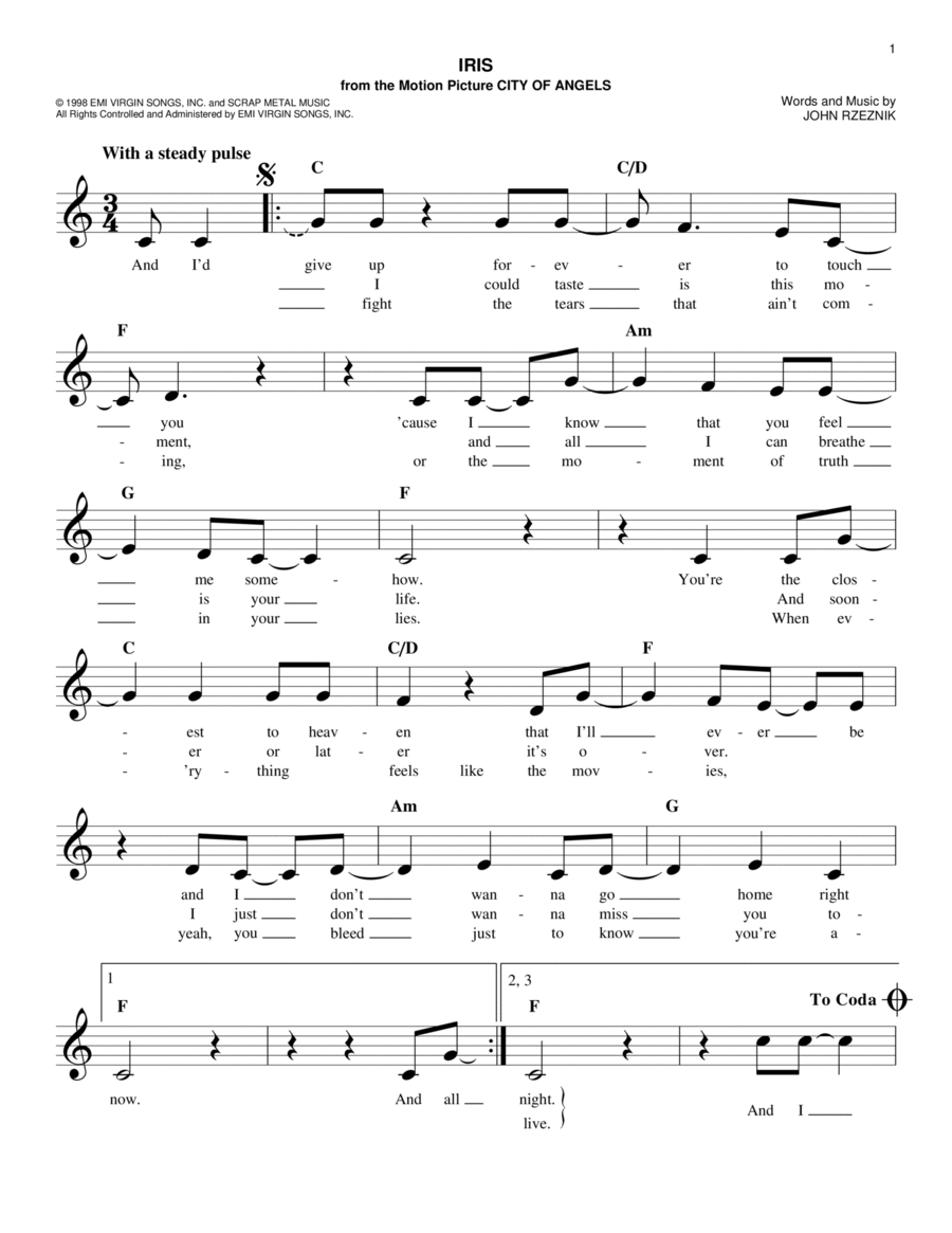 Iris Guitar scores gallery preview page 1