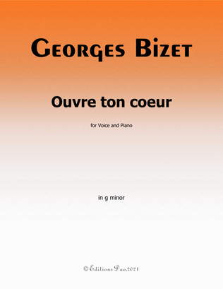Ouvre ton coeur,by Bizet,in g minor
