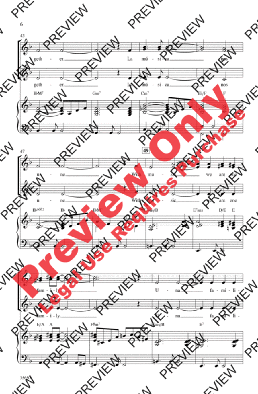 Con la Música Women's Choir scores gallery preview page 6