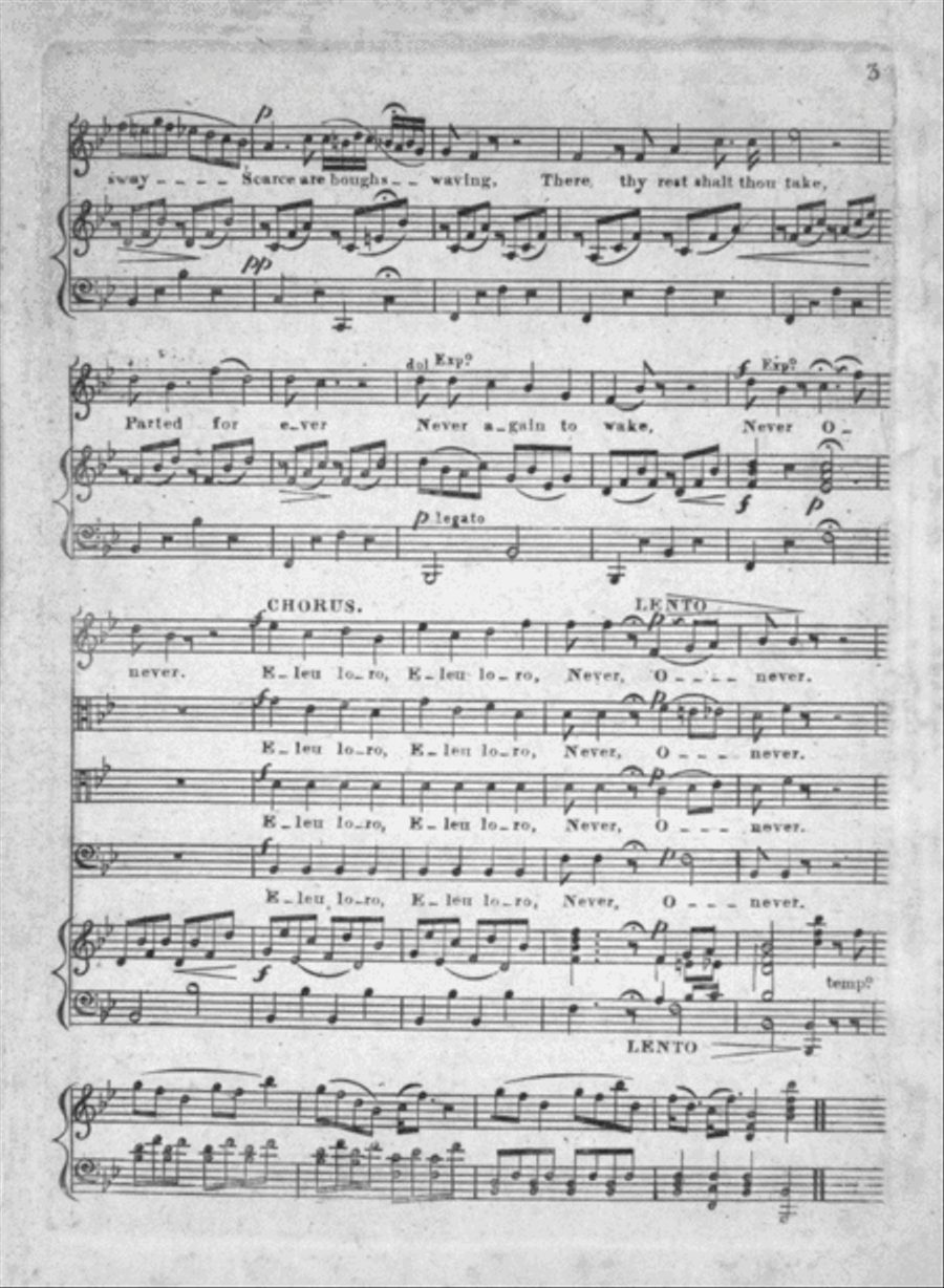 The Song of Fitz-Eustace from Marmion, a Tale of Flodden Field Voice scores gallery preview page 3