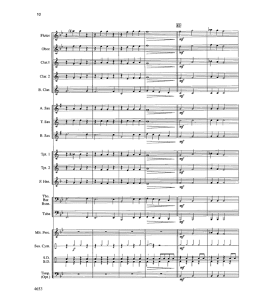 Boomerang Blues Boomerang Blues Concert Band scores gallery preview page 10