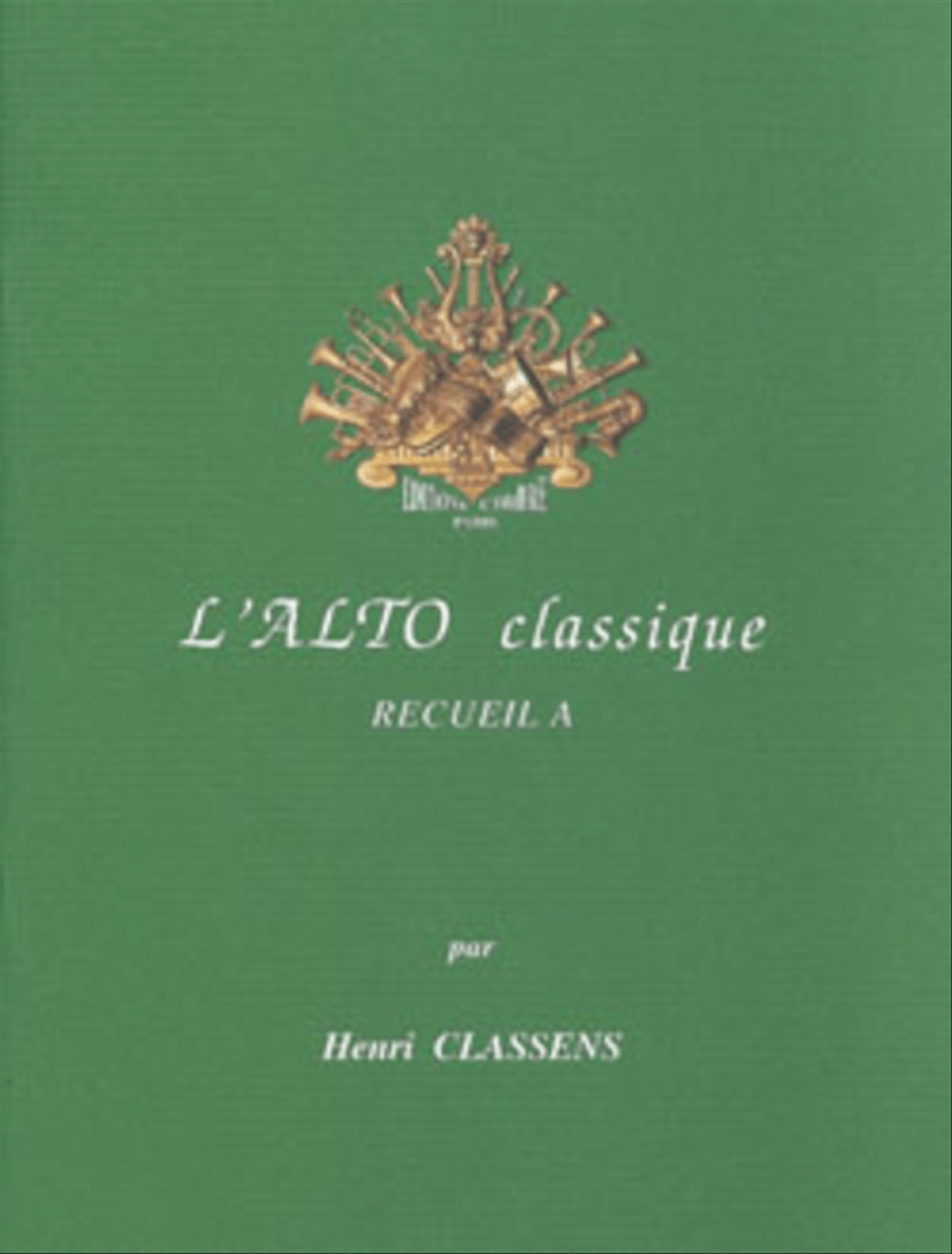 L'Alto classique - Volume A Piano Accompaniment scores gallery preview page 1