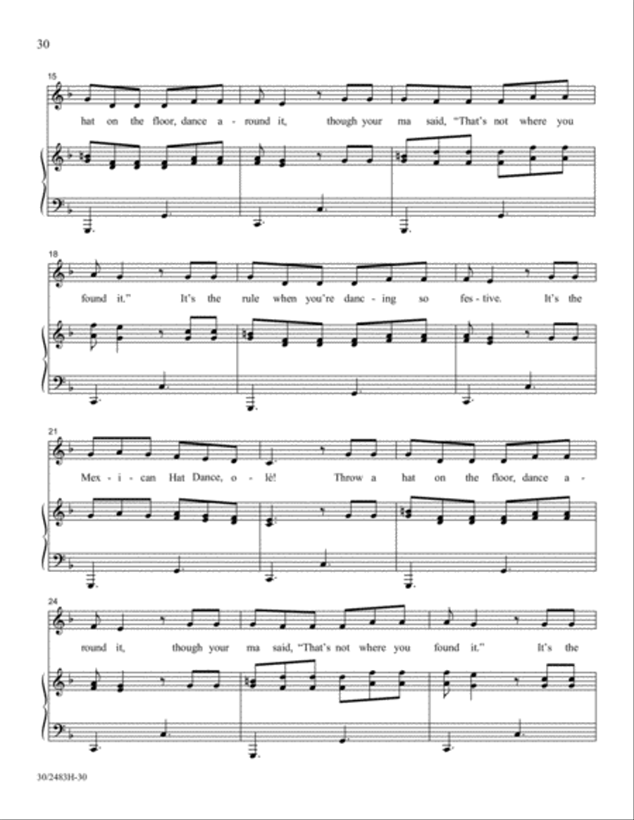 Friends to the North and Friends to the South Unison Choir scores gallery preview page 31
