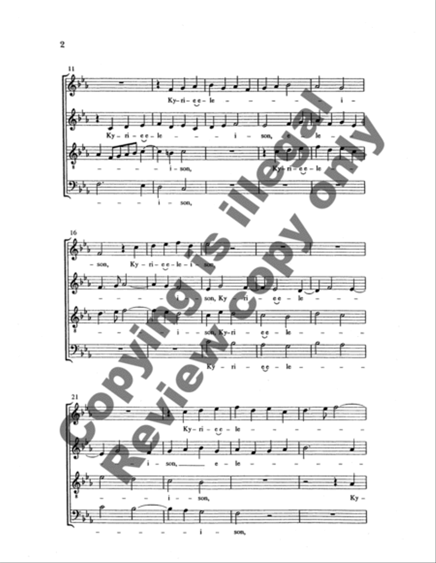 Messa a 4 voci 4-Part scores gallery preview page 11
