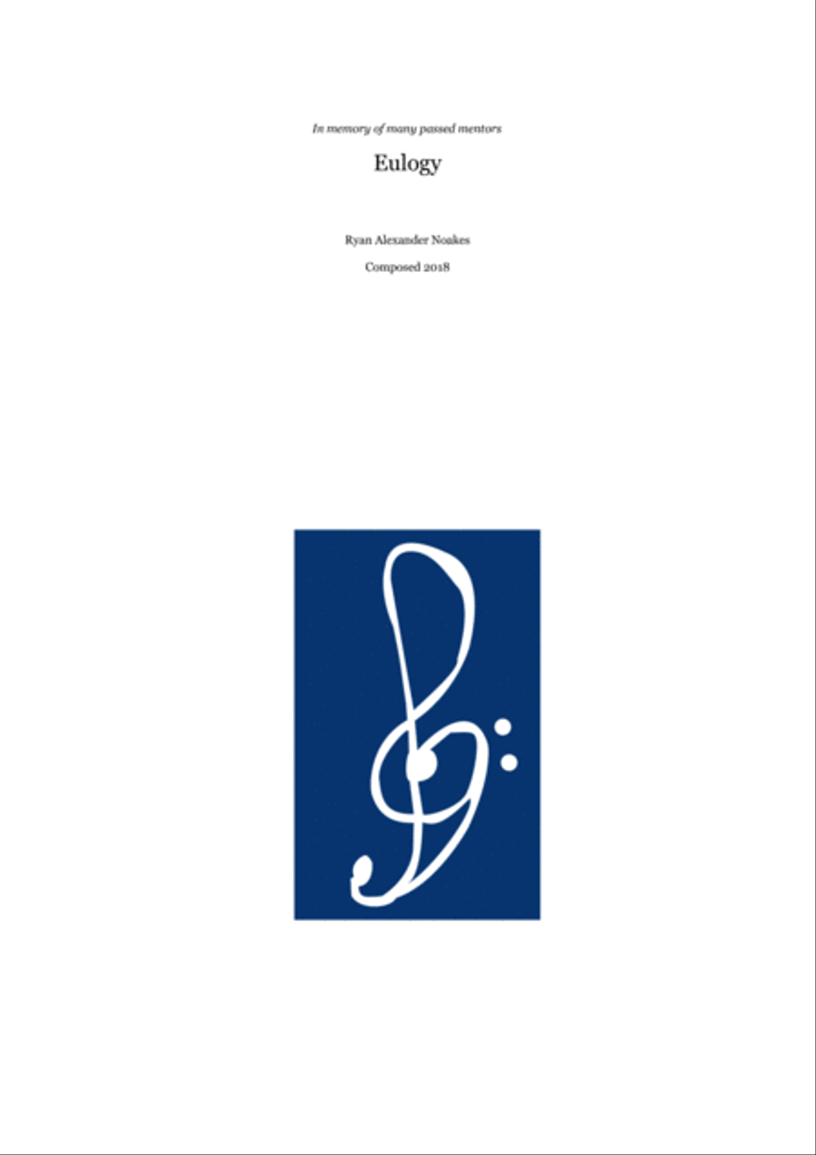 Eulogy Eulogy Concert Band scores gallery preview page 1