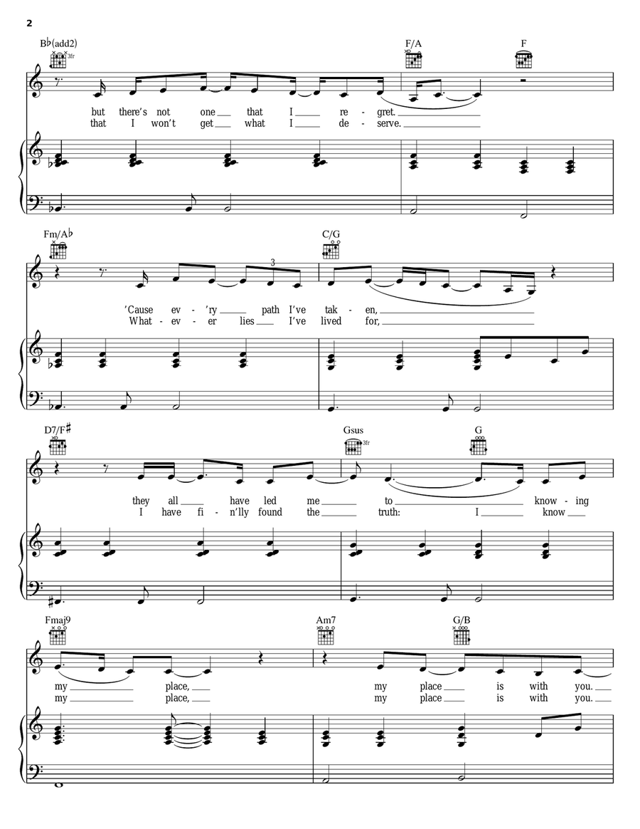 My Place Is With You Guitar scores gallery preview page 2