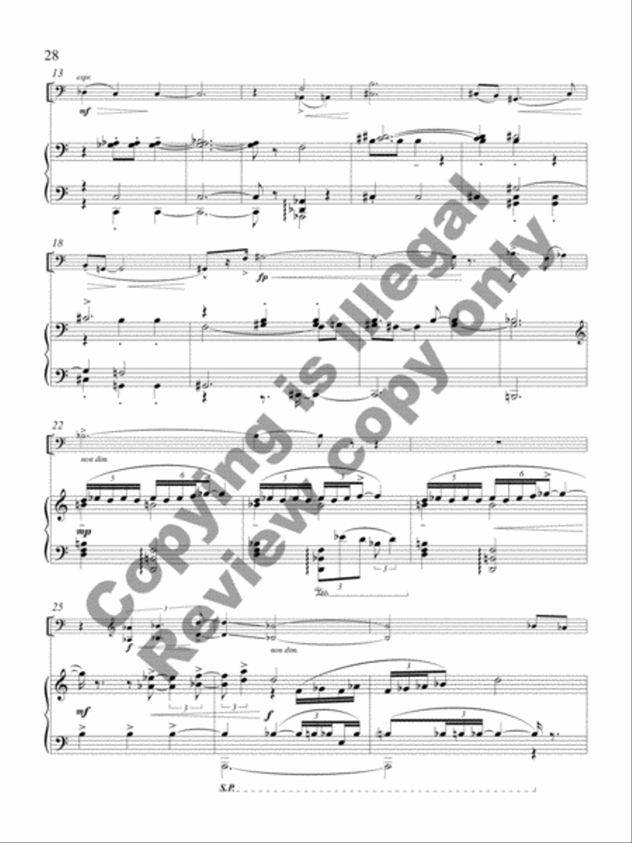 Legends of Kintamani (Cello/Piano Score) Orchestra scores gallery preview page 14